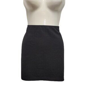 Black Glitter Mini Skirt